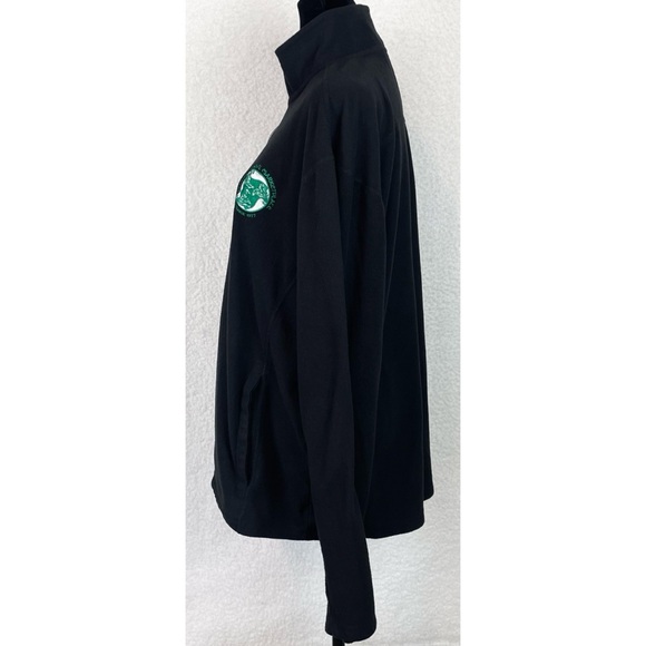 PORT AUTHORITY • Black/Green Berkeley Bowl Marketplace Full-Zip Fleece Jacket - Picture 4 of 16